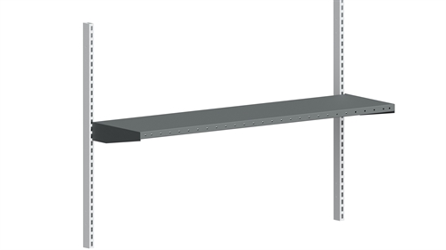 Værktøjshylde 1400 x 360 mm - 50 kgs - Mørkegrå