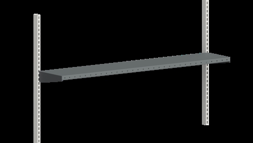 Værktøjshylde 1600 x 300 mm - 50 kgs - Mørkegrå