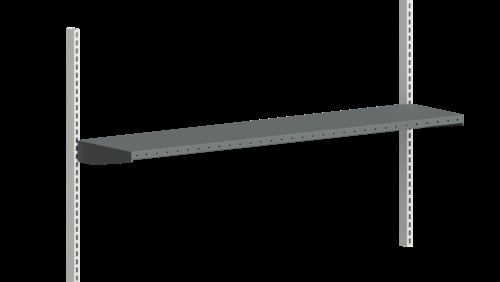 Værktøjshylde 1600 x 360 mm - 50 kgs - Mørkegrå