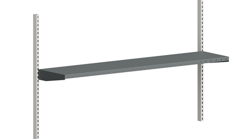 Værktøjshylde 1600 x 360 mm - 50 kgs - Mørkegrå