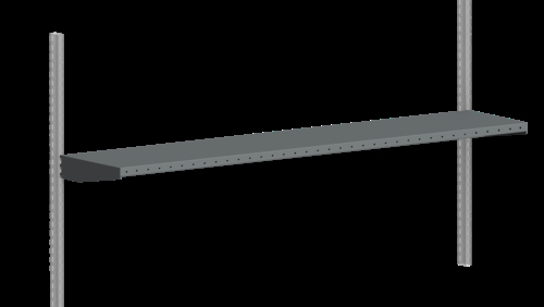 Værktøjshylde 1800 x 360 mm - 50 kgs - Mørkegrå