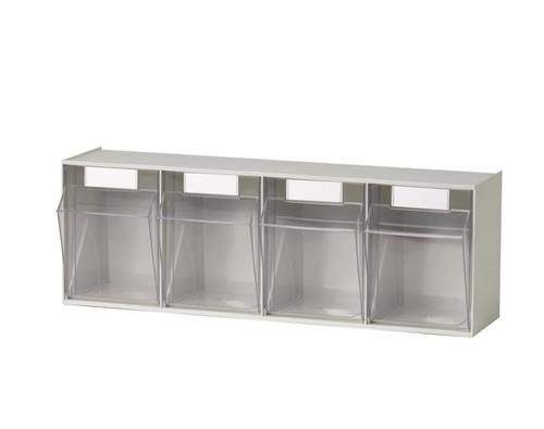 Tiltbox med 4 rum - Beige - 600 x 137 x H207 mm