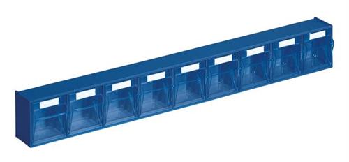 Tiltbox med 9 rum - Blå - 600 x 51 x H77 mm