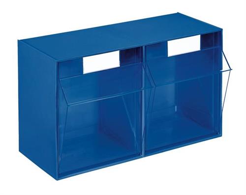 Tiltbox med 2 rum - Blå - 600 x 246 x H353 mm