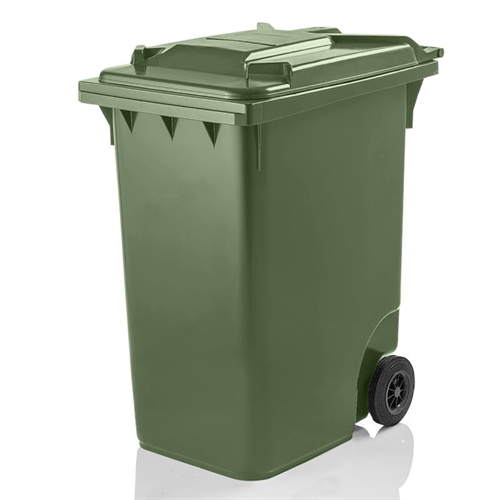 Affaldscontainer 360 L. - Grøn - 600 x 880 x H1100 mm