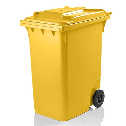 Affaldscontainer 360 L. - Gul - 600 x 880 x H1100 mm