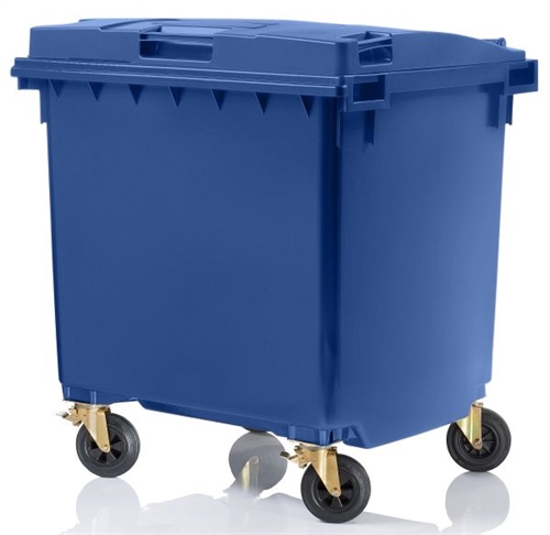 Affaldscontainer 1.000 L. - Blå - 1085 x 1270 x H1309 mm