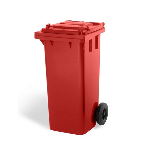 Affaldscontainer 120 L. - Rød - 480 x 540 x H930 mm