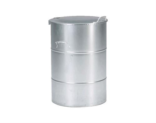 Galvaniseret affaldsbeholder 160 L.