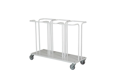 Mobilt affaldsstativ t/3 x 110 ltr. sække m/bøjle