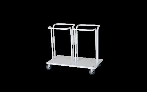 Mobilt affaldsstativ t/2 x 40 ltr. sække m/bøjle