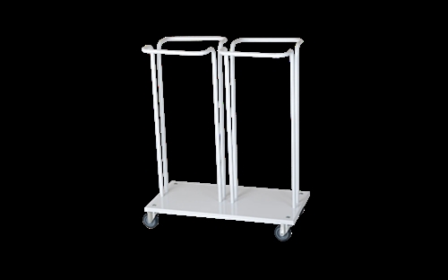 Mobilt affaldsstativ t/2 x 60 ltr. sække m/bøjle