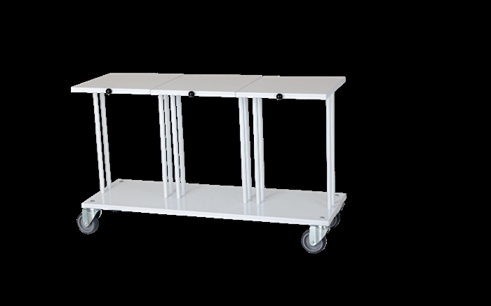 Mobilt affaldsstativ t/3 x 40 ltr. sække m/låg