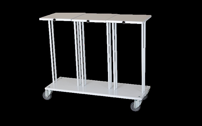 Mobilt affaldsstativ t/3 x 60 ltr. sække m/låg