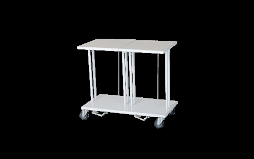 Mobilt affaldsstativ t/2 x 40 ltr. sække m/pedal