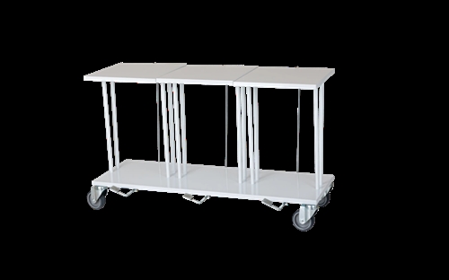 Mobilt affaldsstativ t/3 x 40 ltr. sække m/pedal