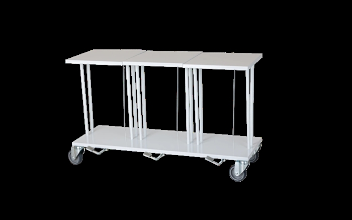 Mobilt affaldsstativ t/3 x 40 ltr. sække m/pedal