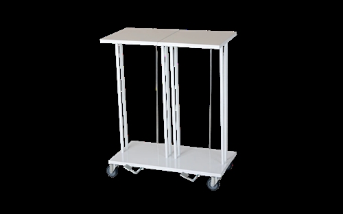 Mobilt affaldsstativ t/2 x 60 ltr. sække m/pedal
