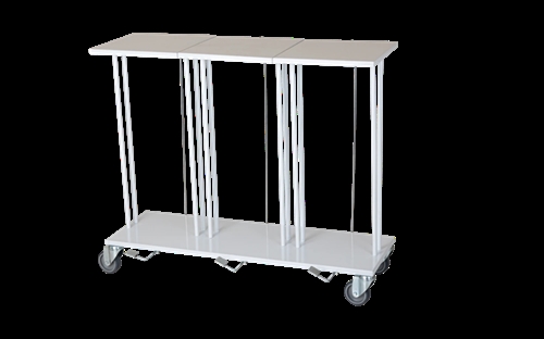 Mobilt affaldsstativ t/3 x 60 ltr. sække m/pedal