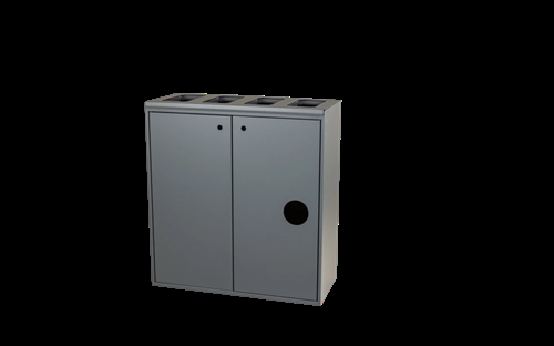 Kildesortering t/5 fraktioner - åbent - Antracit grå