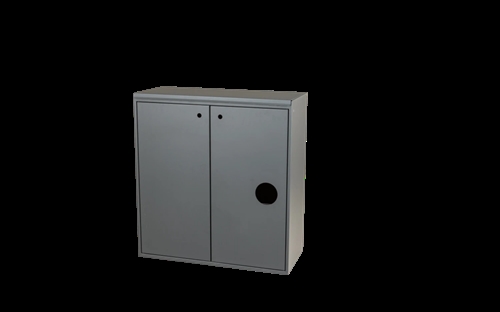 Kildesortering t/5 fraktioner - lukket - Antracit grå