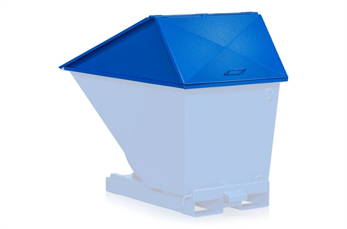 Højt låg til Tipcontainer ST 300 Ltr. - Blå - 1405 x 810 x H240 mm