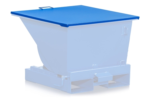 Plant låg til tip containeren ST 300 Ltr. - Blå - 1405 x 810 mm