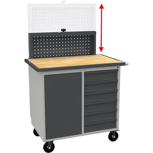 Elevatortavle til Værkstedsvogn - Antracit