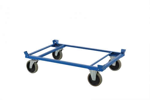 Pallevogn lav model - Blå - 1231 x 831 x H324 mm