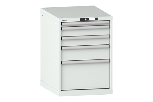 Lista 27 x 36 Skuffekabinet m/5 skuffer - 75 kgs
