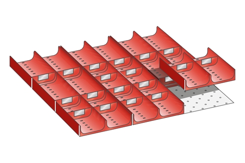 Skuffeindretning til Lista 27 x 27 - Kit 32