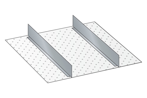 Skuffeindretning til Lista 27 x 27 - Metal 179