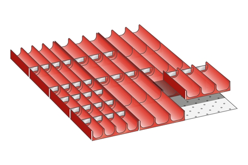 Skuffeindretning til Lista 27 x 36 - Kit 2