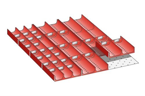 Skuffeindretning til Lista 27 x 36 - Kit 3