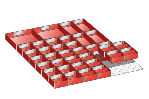 Skuffeindretning til Lista 27 x 36 - Kit 4