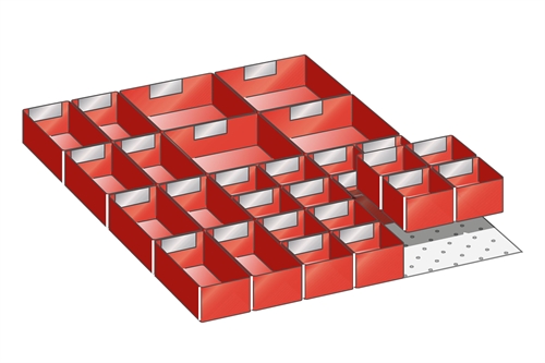 Skuffeindretning til Lista 27 x 36 - Kit 5