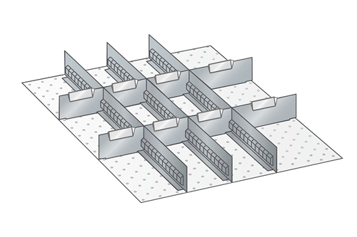 Skuffeindretning til Lista 27 x 36 - Metal 102