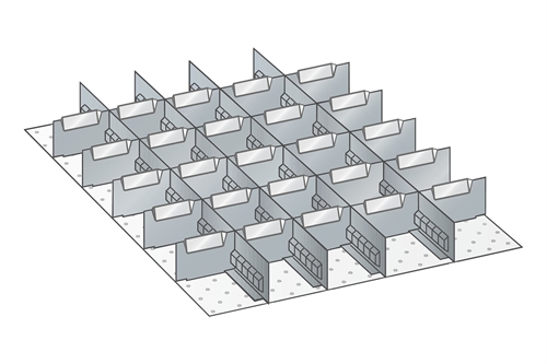 Skuffeindretning til Lista 27 x 36 - Metal 103