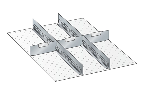 Skuffeindretning til Lista 27 x 36 - Metal 104
