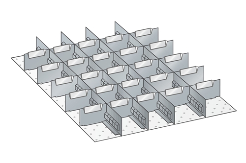 Skuffeindretning til Lista 27 x 36 - Metal 107