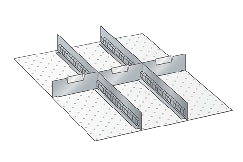 Skuffeindretning til Lista 27 x 36 - Metal 108