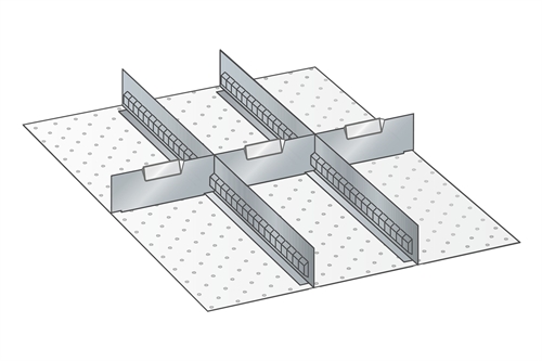 Skuffeindretning til Lista 27 x 36 - Metal 112