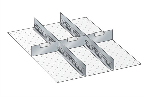 Skuffeindretning til Lista 27 x 36 - Metal 115