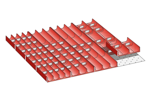 Skuffeindretning til Lista 36 x 36 - Kit 12