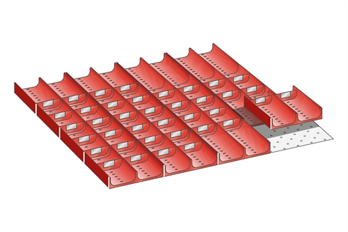Skuffeindretning til Lista 36 x 36 - Kit 14