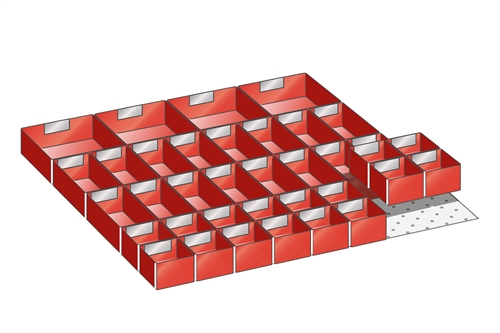 Skuffeindretning til Lista 36 x 36 - Kit 15