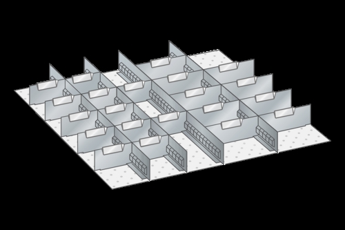 Skuffeindretning til Lista 36 x 36 - Metal 120
