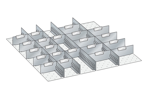 Skuffeindretning til Lista 36 x 36 - Metal 120