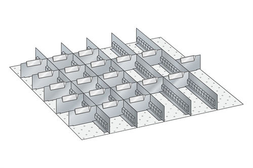 Skuffeindretning til Lista 36 x 36 - Metal 121