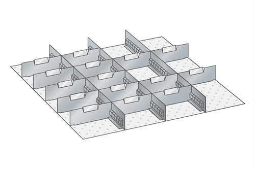 Skuffeindretning til Lista 36 x 36 - Metal 123